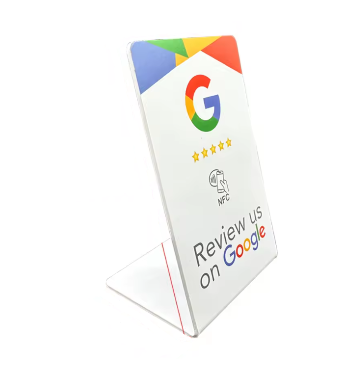 Google review NFC Stand - White
